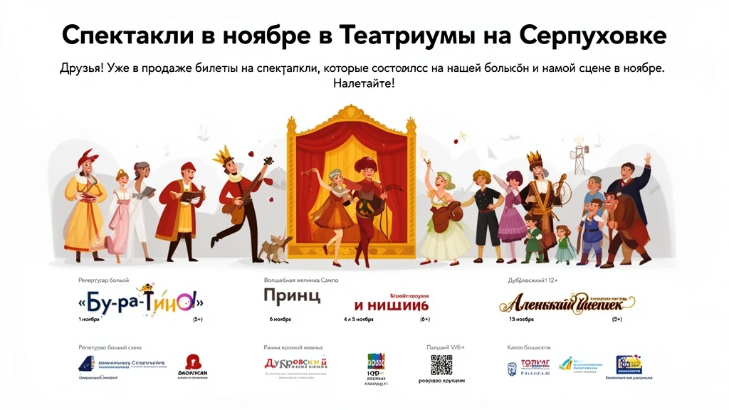 Спектакли в ноябре в Театриуме на Серпуховке