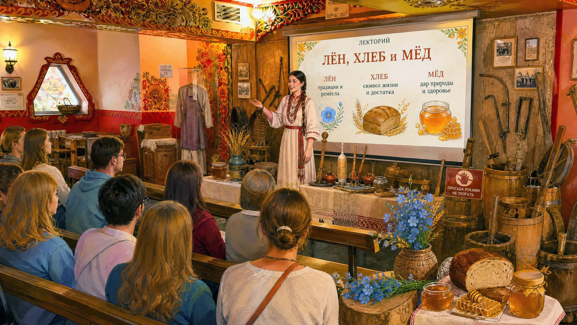 Лён, хлеб и мёд: почему простые продукты стали символами русской культуры