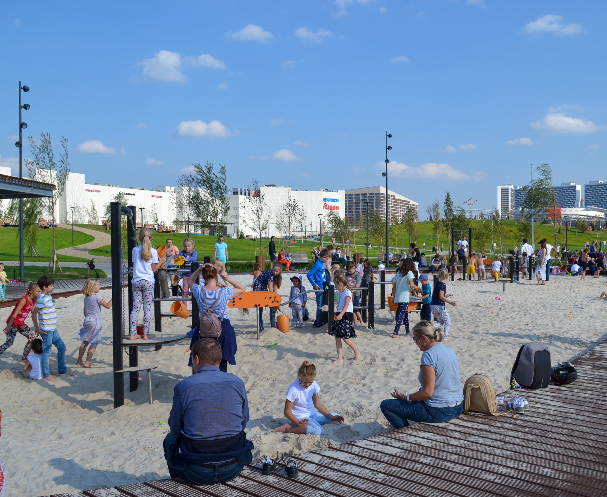 Фото Площадка "Песочная ферма" в парке на Ходынском поле - развлечение в Москве | Досугатор