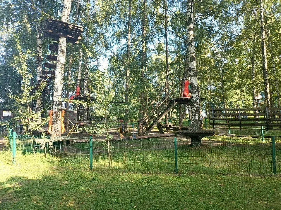 Фото Веревочный парк «Тарзания» в парке "Нефтяник" (г. Ярославль) - развлечение в Москве | Досугатор