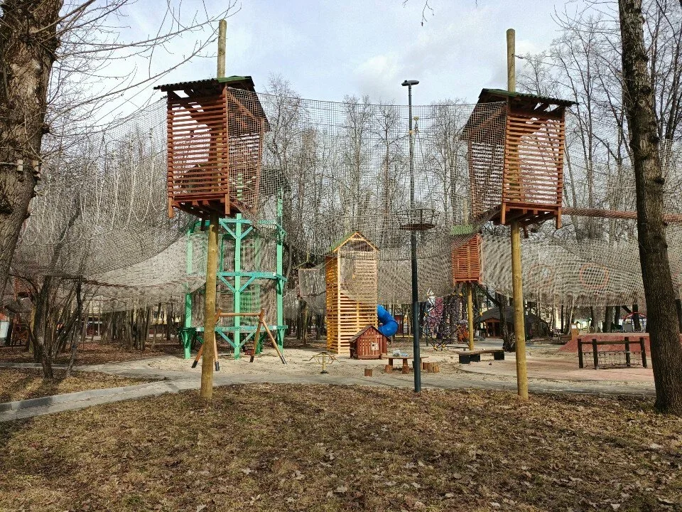 Фото Веревочный парк в детском парке Фили - развлечение в Москве | Досугатор