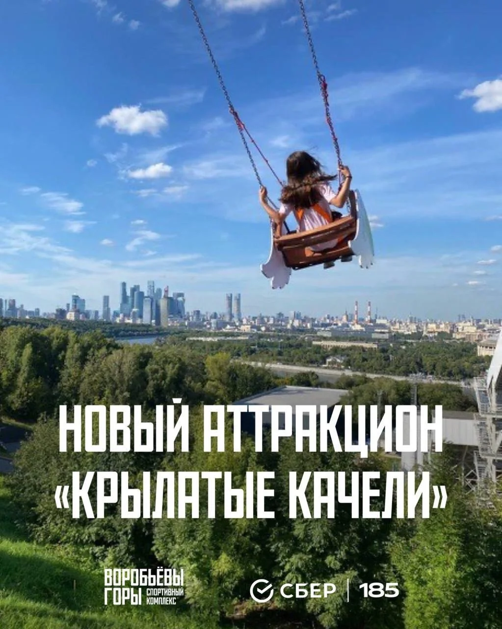 Крылатые качели на Воробьевых горах